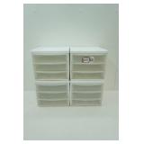 4ct 3 drawer Sterilite storage containers