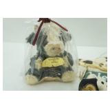 wood cow decor