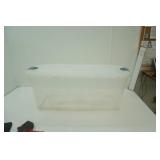 Large Clear Rubbermaid Tote 36"x15"x14"