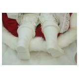 Vintage Betty Jane Carter Musical Porcelain Cat Doll. Perfect Pet Series "Mrs. Santa Claws"