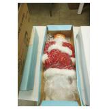 Vintage Betty Jane Carter Musical Porcelain Cat Doll. Perfect Pet Series "Mrs. Santa Claws"