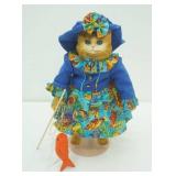 Vintage Betty Jane Carter Musical Porcelain Cat Doll. # 285/500. "Tiger Lily" Cat Tale