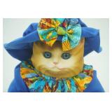 Vintage Betty Jane Carter Musical Porcelain Cat Doll. # 285/500. "Tiger Lily" Cat Tale