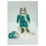 Vintage Betty Jane Carter Musical Porcelain Cat Doll. Perfect Pet Series "Catsonova" Limited Edition #276/500