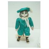 Vintage Betty Jane Carter Musical Porcelain Cat Doll. Perfect Pet Series "Catsonova" Limited Edition #276/500