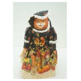 Vintage Betty Jane Carter Musical Porcelain Cat Doll. Holiday Dolls Series. "Moonshadow" #244/500