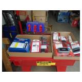 2 flats of garage door opener & parts. As shown.