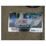 Battery charger & automotive signs. As shown.