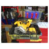 Dewalt circular saw with charger. As shown.