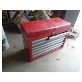 5 drawer tool box. With misc. As shown.