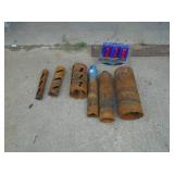 Assortment of large core bits. As shown.