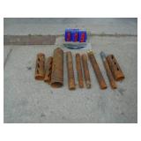 Assortment of large core bits. As shown.