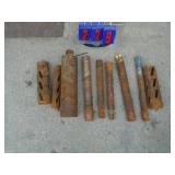 Assortment of large core bits. As shown.