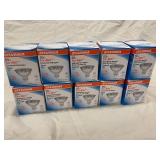 Sylvania Tru-Aim 50W Covered Halogen Spot 10 Degree Bulbs (Lot of 9)