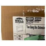 Bell Outdoor 5407-0 Two Gang Box Extension Gray (Lot of 10)