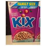 H3 - Kix Berry Berry Family Size Cereal (Lot of 2)