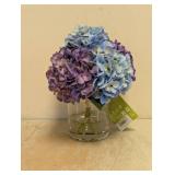 NEW NEARLY NATURAL BLUE HYDRANGEA ARRANGEMENT