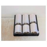NEW LUMIPUR 6PC. FLICKERING LED PILLAR CANDLE SET WITH WIRELESS REMOTE