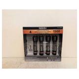 DURACELL HYBRID LED FLASHLIGHTS 1500 LUMENS 4PK