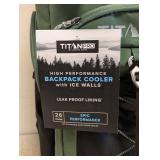 TITAN PRO BY ARCTIC ZONE HIGH PERFORMANCE BACKPACK COOLER WITH ICE WALLS