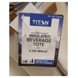 TITAN PRO BY ARCTIC ZONE HIGH PERFORMANCE INSULATED BEVERAGE TOTE CREAM