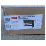 ELEVATED GARDEN BED WITH CASTERS