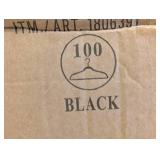 CWC HANGERS 100CT. BLACK