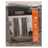 SUN BLK TOTAL BLACKOUT PANEL PAIR GRAY