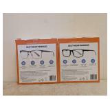 (2) NEW FOSTER GRANT +1.25 READING GLASSES 3PK