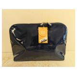 NEW SONIA KASHUK FOLDOVER MAKEUP BAG BLUE