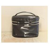 NEW SONIA KASHUK DOUBLE-ZIP TRAIN CASE GRAY
