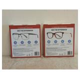 (2) NEW FOSTER GRANT +3.00 READING GLASSES 3PK