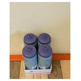 NEW CHAMPION QUENCH SQUEEZE BOTTLE 24OZ. 4PK. DARK FORREST/GREY BLUE