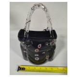 Murano Style Hand Blown Glass Purse