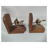 MCM Sword Wood/Metal Book Ends