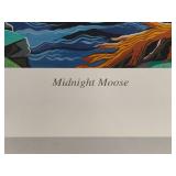 "Midnight Moose" Signed/Numbered by Minnesota Artist Barbara Dettler