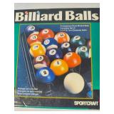Sportcraft Set of Billiard Balls, Triangle & Repair Kit