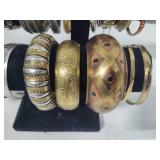 Mixed Metals Lot of Gold & Silver Tone Bracelets