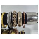 Mixed Metals Lot of Gold & Silver Tone Bracelets