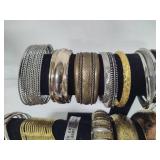 Mixed Metals Lot of Gold & Silver Tone Bracelets