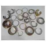 Mixed Metals Lot of Gold & Silver Tone Bracelets