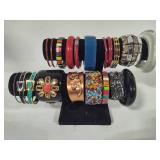 Lot of Colorful Costume Bracelets