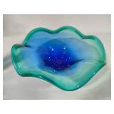 Pretty Blue/Green Glass Art