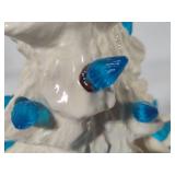 White Ceramic Lighted Holiday Tree w/Blue Lights