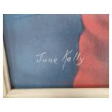 Portrait of Elvis Presley by June Kelly