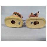 Porcelain Figurines & Vintage Hummel Clock