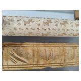 Wood Rolling Pins w/Pattern & Assorted Wood Items