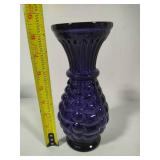 Deep Purple & Black Glass Decor Pieces