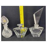 Princess House & Vintage Crystal/Glass Perfume Bottles