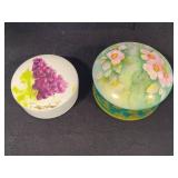 Floral/Fruit Trinket Boxes w/Lids
